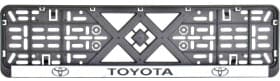 Рамка номерного знака BI-PLAST bp240 колір чорний на Toyota