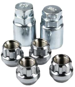 Комплект гайок-секреток із ключем WALLINE 406145H2