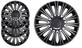 Комплект колпаков на колеса Carface цвет черный + серебристый