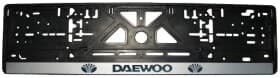Рамка номерного знака Alca 50496 колір чорний із сріблястим на Daewoo
