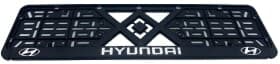 Рамка номерного знака Alca 97883 цвет черный на Hyundai Рамка номерного знака Alca 97883 цвет черный на Hyundai