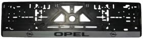Рамка номерного знака Alca 50505 цвет чёрный с серым на Opel
