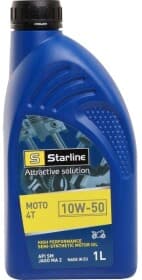 Моторное масло 4T Starline Moto 10W-50 полусинтетическое