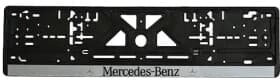 Рамка номерного знака Штурмовик 18351 цвет чёрный с серебристым на Mercedes-Benz