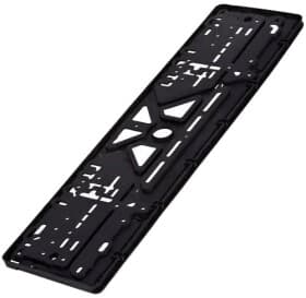 Рамка номерного знака Штурмовик 18353 цвет чёрный с серебристым на Volkswagen