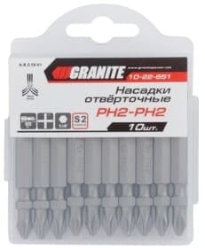 Набір бит Granite 10-22-651 10 шт.