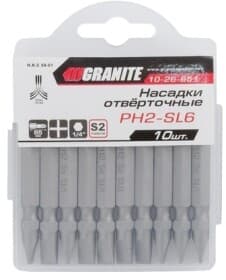Набір бит Granite 10-26-651 10 шт.