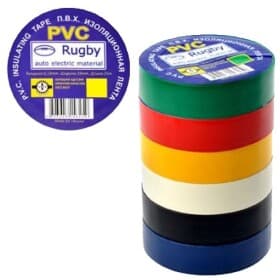 Набір ізоляційної стрічки STENSON Rugby MPH006464 ассорті ПВХ 10 шт