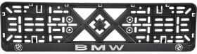 Рамка номерного знака Eurotermix 54895 цвет черный на BMW