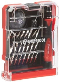 Викрутка прецизійна з набором бит Intertool VT-3336