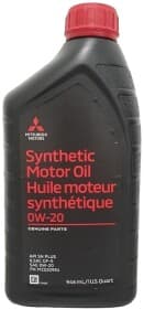 Моторное масло Mitsubishi Synthetic Motor Oil 0W-20 синтетическое
