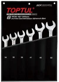 Набір ключів ріжково-накидних Toptul GPAB0601 34-50 мм 6 шт