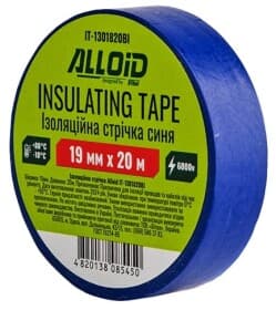 Ізоляційна стрічка Alloid IT-1301820Bl синя ПВХ 19 мм х 20 м