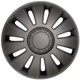 Комплект колпаков на колеса Rex цвет серый с карбоновой отделкой