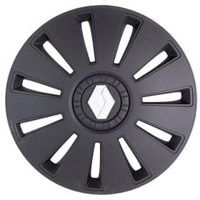 Комплект ковпаків на колеса Rex Renault колір чорний з карбоновою обробкою