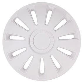 Комплект ковпаків на колеса Rex колір білий з карбоновою обробкою