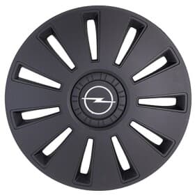 Комплект колпаков на колеса Rex Opel цвет черный с карбоновой отделкой