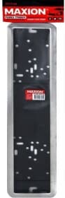 Рамка номерного знака Maxion MXAC-8091P колір чорний із сріблястим