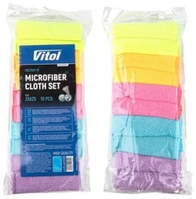 Салфетки Vitol vsc252510 микрофибра 25х25 см 10 шт
