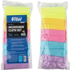 Набор салфеток Vitol Microfiber Cloth Set 00000061729 микрофибра 10 шт