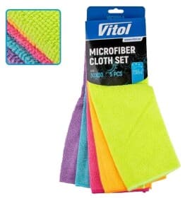 Набір серветок Vitol Microfiber Cloth Set 00000061730 мікрофібра 5 шт