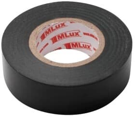 Изолента MLux Base 152000001 черный ПВХ 19х18,29