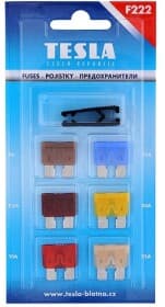 Набір запобіжників з екстрактором TESLA BLATNA F222.000.000 FT midi (normal) 6 шт.