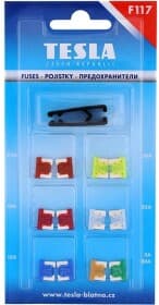 Набір запобіжників з екстрактором TESLA BLATNA F117.000.000 FL mini 12 шт.
