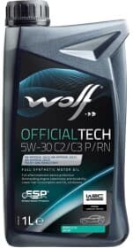 Моторное масло Wolf Officialtech C2/C3 P/RN 5W-30 синтетическое