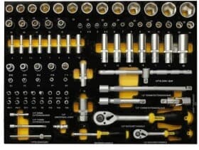 Набір торцевих головок та компонентів Starline NRF1ETR27 1/2", 1/4" (85 пр.)