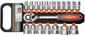 Набір торцевих головок та компонентів STHOR 58634 1/2" (19 пр.)