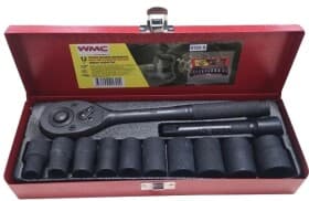 Набор торцевых головок и комплектующих WMC Tools 4122-5 1/2" (12 пр.)
