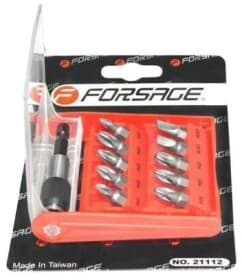 Набір бит з тримачем Forsage F-21112 10 шт.