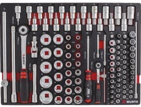 Набор торцевых головок и комплектующих Würth 0965905922 1/2", 1/4" (108 пр.)