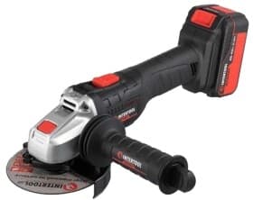 Болгарка аккумуляторная Intertool WT-0366 (1 аккумулятор + ЗУ + чехол) 125 мм