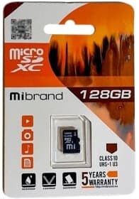 Карта пам’яті Mibrand microSDXC 128 ГБ