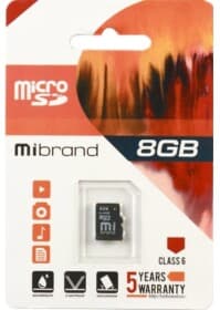 Карта памяти Mibrand Class 6 MicroSD 8 ГБ Карта памяти Mibrand Class 6 MicroSD 8 ГБ
