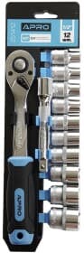 Набор торцевых головок и комплектующих Apro 251412 1/2" (12 пр.)