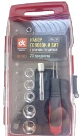Набір бит та торцевих головок з тріскачкою Дорожная Карта DK-ST23 21 шт. Набір бит та торцевих головок з тріскачкою Дорожная Карта DK-ST23 21 шт.