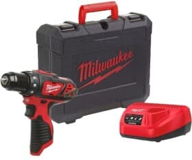 Дриль безударний Milwaukee M12 BDD-201C акумуляторний (1 акумулятор + ЗУ + чохол)