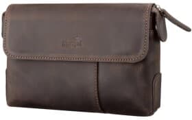 Клатч Shvigel 11085 без логотипа авто коричневый