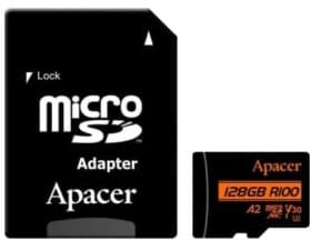 Карта памяти Apacer R100 microSDXC 128 ГБ с SD-адаптером