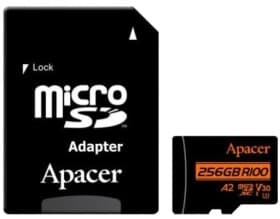 Карта памяти Apacer R100 microSDXC 256 ГБ с SD-адаптером