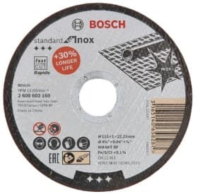 Круг отрезной Bosch Standard for Inox 2608603169 115 мм