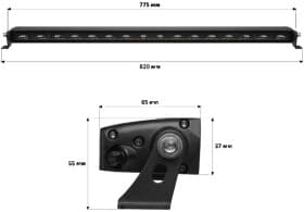 Додаткова LED фара StarLight SL47-160W універсальна 160 W 16 діодів