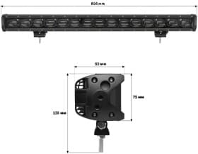 Додаткова LED фара StarLight lsb-lens-150 універсальна 150 W 15 діодів
