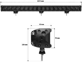 Додаткова LED фара StarLight lsb-lens-180 універсальна 180 W 18 діодів