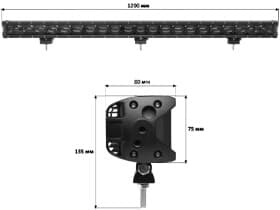 Додаткова LED фара StarLight lsb-lens-210 універсальна 210 W 21 діод