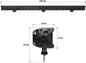 Додаткова LED фара StarLight lsb-lens-240 універсальна 240 W 24 діоди