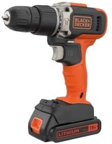 Дрель ударная BLACK+DECKER BCD003C1 аккумуляторная (1 аккумулятор + ЗУ)